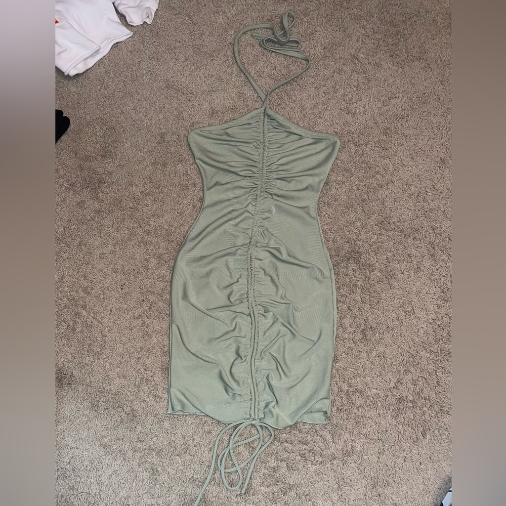 Princess Polly Sage Avery mini dress